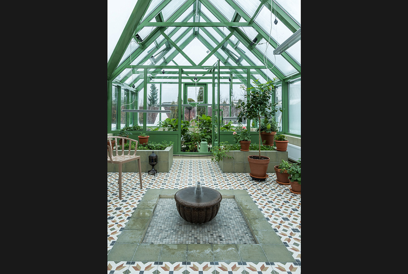 Керамогранит EQUIPE ART NOUVEAU / EMPIRE COLOUR в реализованном проекте загородного дома. Архитектор - Ольга Айсина / AYSINA.RU